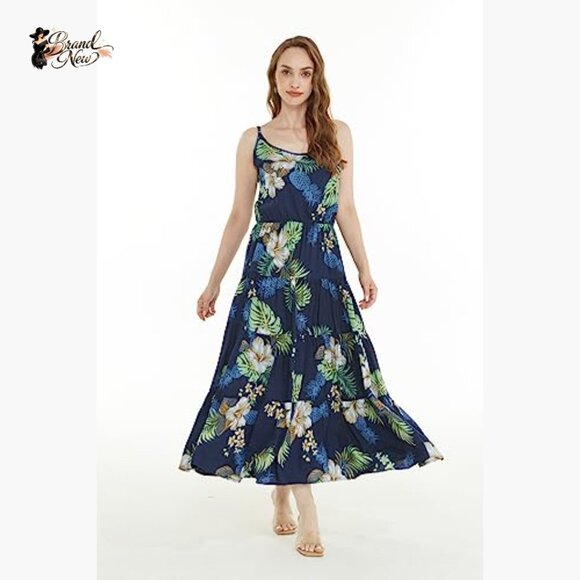 Tiered Maxi Dress with Adjustable Spaghetti Straps - Picture 7 of 7